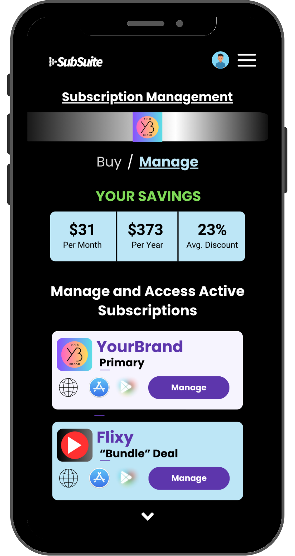 Reduce churn with discounts and rewards tied to your brand